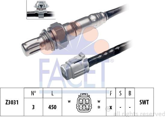 FACET 10.7866 - Sonda lambda www.autoricambit.com