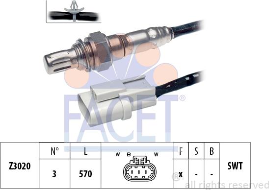 FACET 10.7398 - Sonda lambda www.autoricambit.com