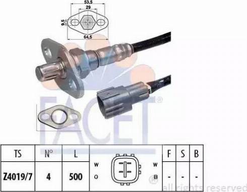 FACET 10.7380 - Sonda lambda www.autoricambit.com