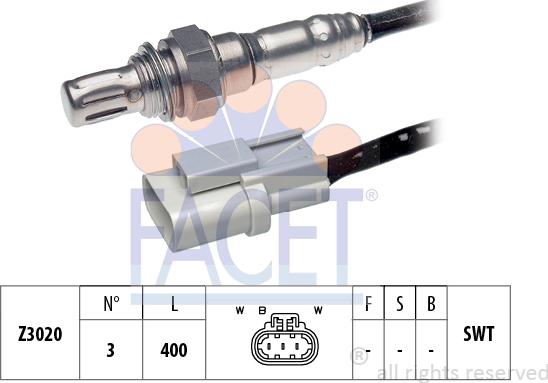 FACET 10.7327 - Sonda lambda www.autoricambit.com