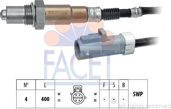 FACET 10.7257 - Sonda lambda www.autoricambit.com