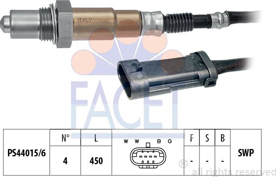 FACET 10.7282 - Sonda lambda www.autoricambit.com