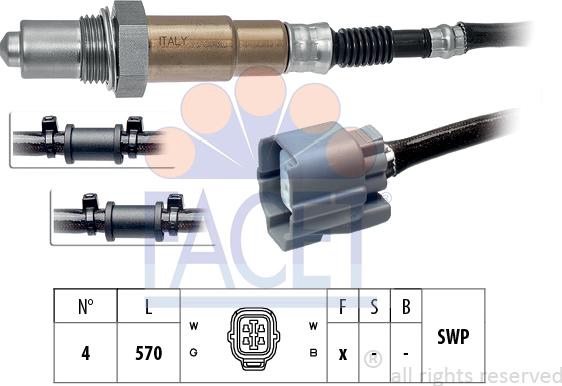 FACET 10.7742 - Sonda lambda www.autoricambit.com