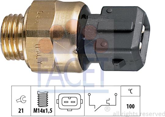 FACET 7.4081 - Sensore, Temperatura refrigerante www.autoricambit.com