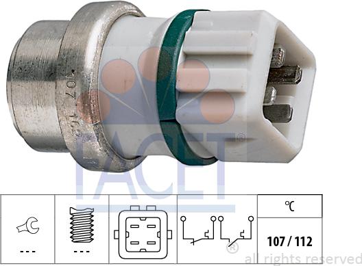 FACET 7.4104 - Sensore, Temperatura refrigerante www.autoricambit.com