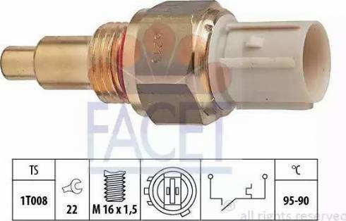 FACET 7.5213 - Termostato, ventola del radiatore / climatizzatore www.autoricambit.com