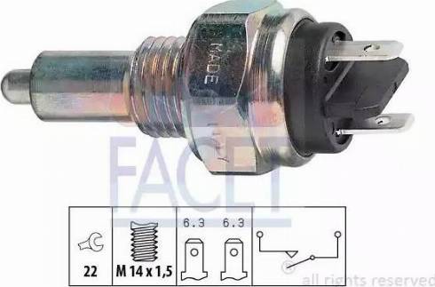 FACET 7.6044 - Interruttore, Luce di retromarcia www.autoricambit.com