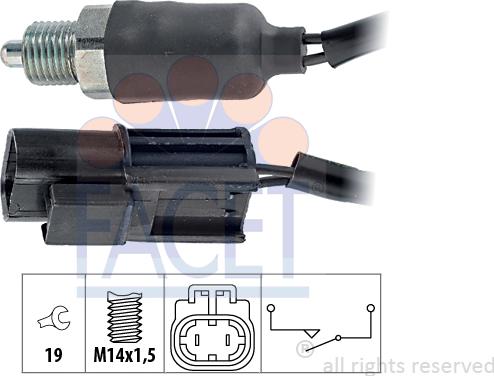 FACET 7.6140 - Interruttore, Luce di retromarcia www.autoricambit.com