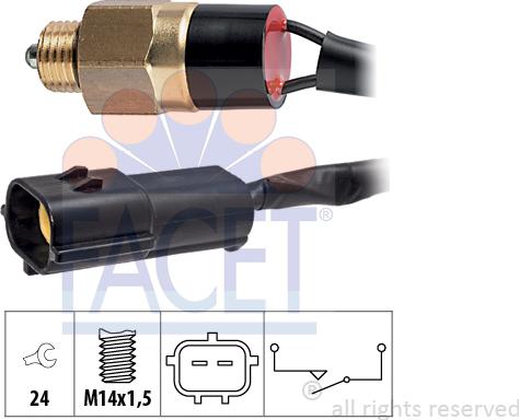 FACET 7.6346 - Interruttore, Luce di retromarcia www.autoricambit.com