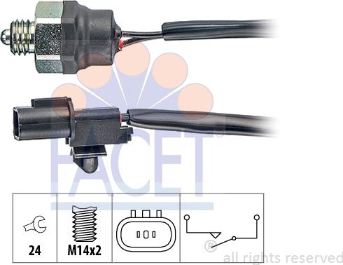 FACET 7.6342 - Interruttore, Luce di retromarcia www.autoricambit.com