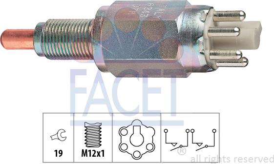 FACET 7.6243 - Interruttore, Luce di retromarcia www.autoricambit.com