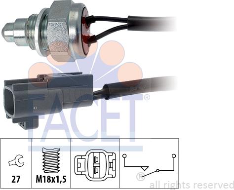 FACET 7.6260 - Interruttore, Luce di retromarcia www.autoricambit.com