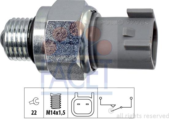 FACET 7.6272 - Interruttore, Luce di retromarcia www.autoricambit.com