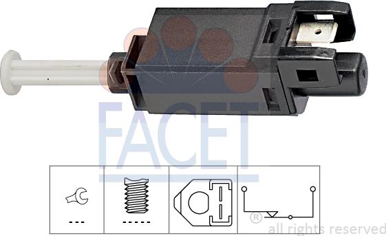 FACET 7.1056 - Interruttore luce freno www.autoricambit.com