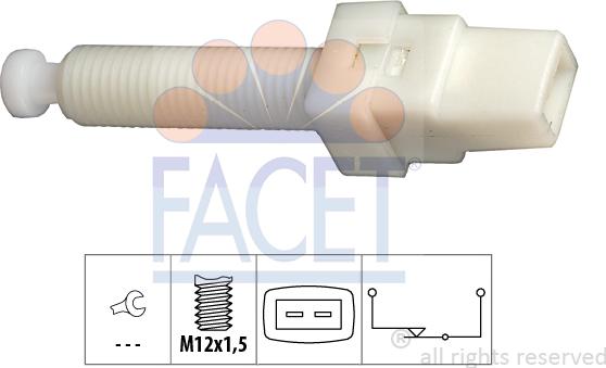 FACET 7.1015 - Interruttore luce freno www.autoricambit.com