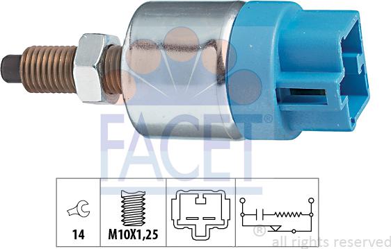 FACET 7.1089 - Interruttore luce freno www.autoricambit.com