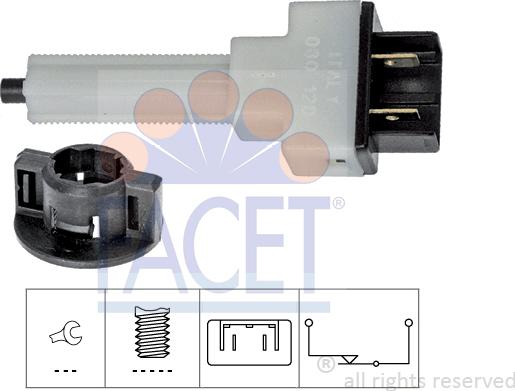 FACET 7.1080 - Interruttore luce freno www.autoricambit.com