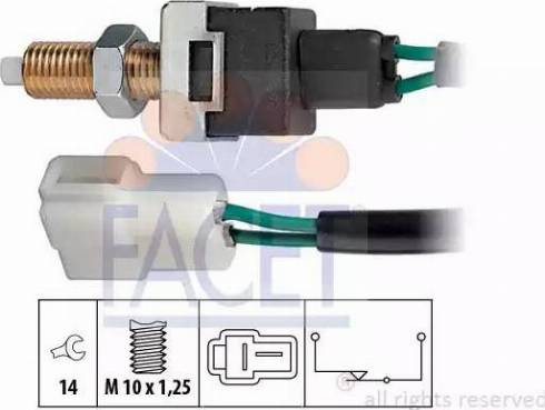 FACET 7.1022 - Interruttore luce freno www.autoricambit.com