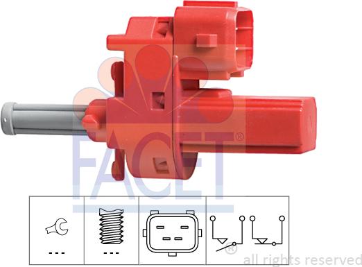 FACET 7.1140 - Innesto, Comando disinnesto frizione www.autoricambit.com