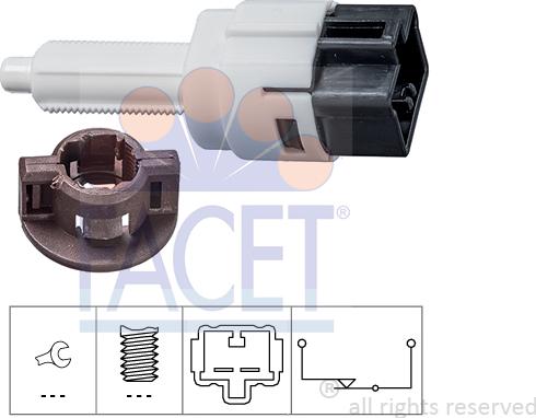 FACET 7.1281 - Interruttore luce freno www.autoricambit.com