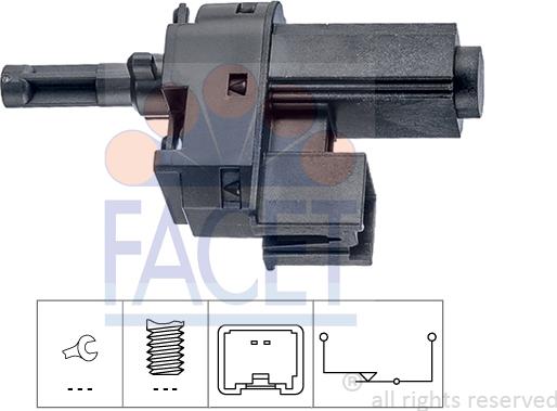 FACET 7.1221 - Innesto, Comando disinnesto frizione www.autoricambit.com