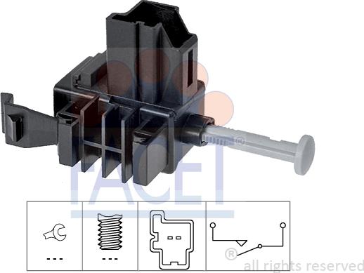 FACET 7.1271 - Innesto, Comando disinnesto frizione www.autoricambit.com