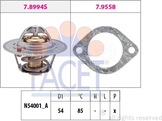 FACET 7.8994 - Termostato, Refrigerante www.autoricambit.com