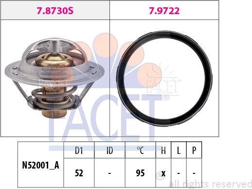 FACET 7.8946 - Termostato, Refrigerante www.autoricambit.com