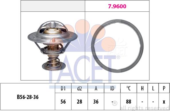 FACET 7.8948 - Termostato, Refrigerante www.autoricambit.com