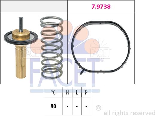 FACET 7.8974 - Termostato, Refrigerante www.autoricambit.com