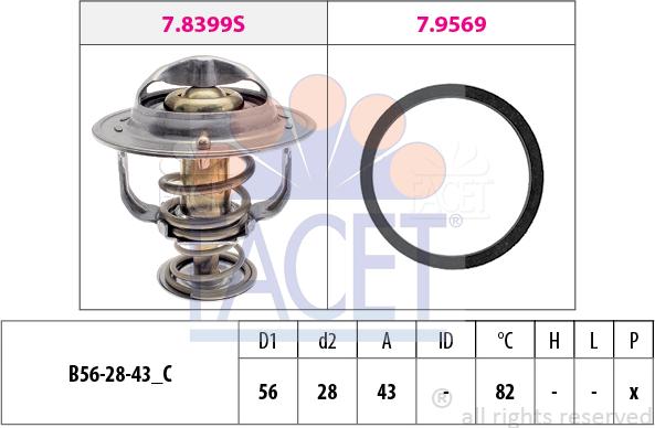 FACET 7.8444 - Termostato, Refrigerante www.autoricambit.com