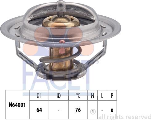 FACET 7.8475S - Termostato, Refrigerante www.autoricambit.com