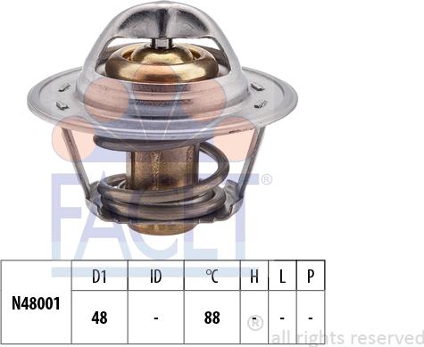 FACET 7.8470S - Termostato, Refrigerante www.autoricambit.com