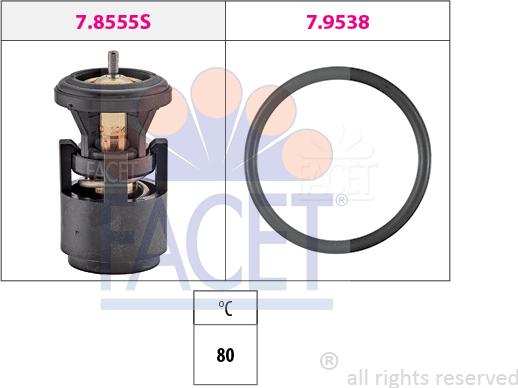 FACET 7.8555 - Termostato, Refrigerante www.autoricambit.com