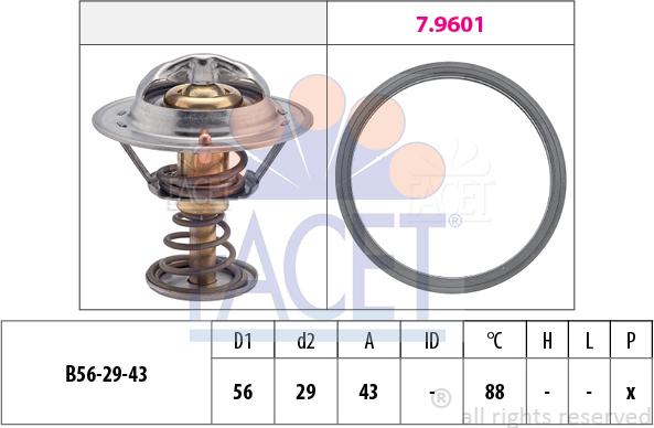 FACET 7.8553 - Termostato, Refrigerante www.autoricambit.com