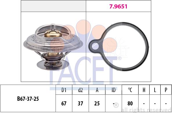 FACET 7.8613 - Termostato, Refrigerante www.autoricambit.com