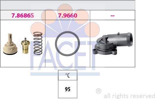 FACET 7.8686K - Termostato, Refrigerante www.autoricambit.com