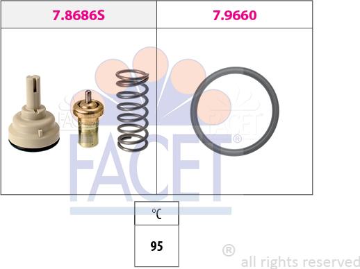 FACET 7.8686 - Termostato, Refrigerante www.autoricambit.com