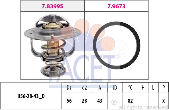 FACET 7.8683 - Termostato, Refrigerante www.autoricambit.com