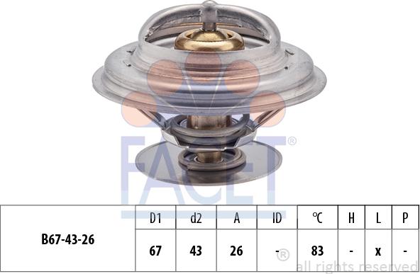 FACET 7.8625S - Termostato, Refrigerante www.autoricambit.com