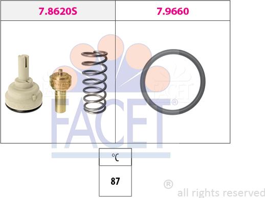 FACET 7.8620 - Termostato, Refrigerante www.autoricambit.com