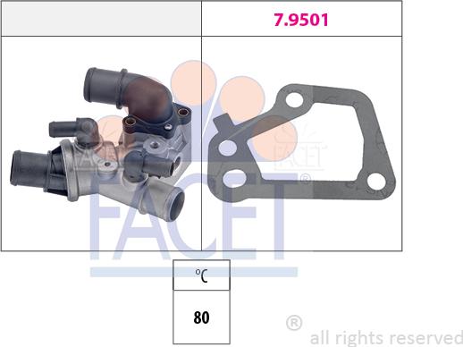 FACET 7.8096 - Termostato, Refrigerante www.autoricambit.com