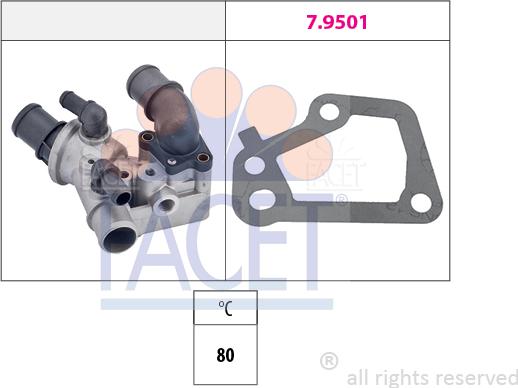 FACET 7.8101 - Termostato, Refrigerante www.autoricambit.com