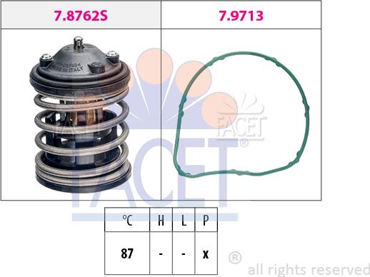 FACET 7.8851 - Termostato, Refrigerante www.autoricambit.com