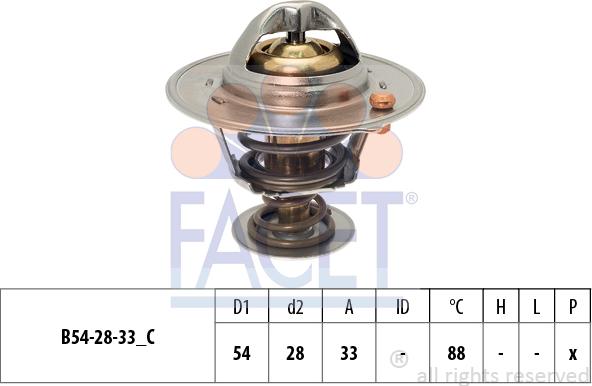 FACET 7.8870S - Termostato, Refrigerante www.autoricambit.com