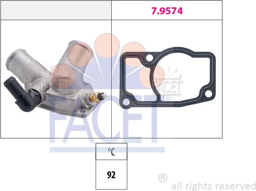 FACET 7.8343 - Termostato, Refrigerante www.autoricambit.com