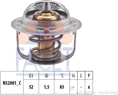 FACET 7.8354S - Termostato, Refrigerante www.autoricambit.com