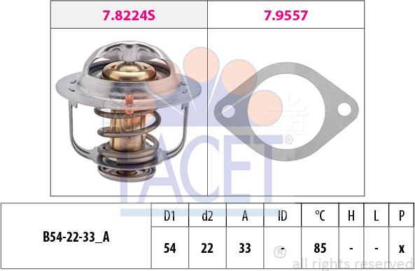 FACET 7.8335 - Termostato, Refrigerante www.autoricambit.com