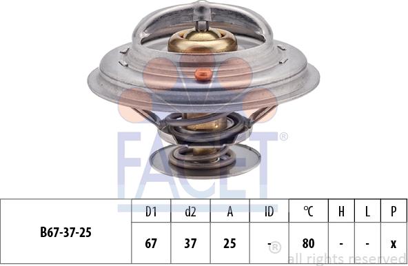 FACET 7.8259S - Termostato, Refrigerante www.autoricambit.com