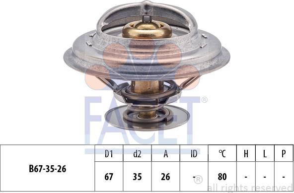 FACET 7.8254S - Termostato, Refrigerante www.autoricambit.com